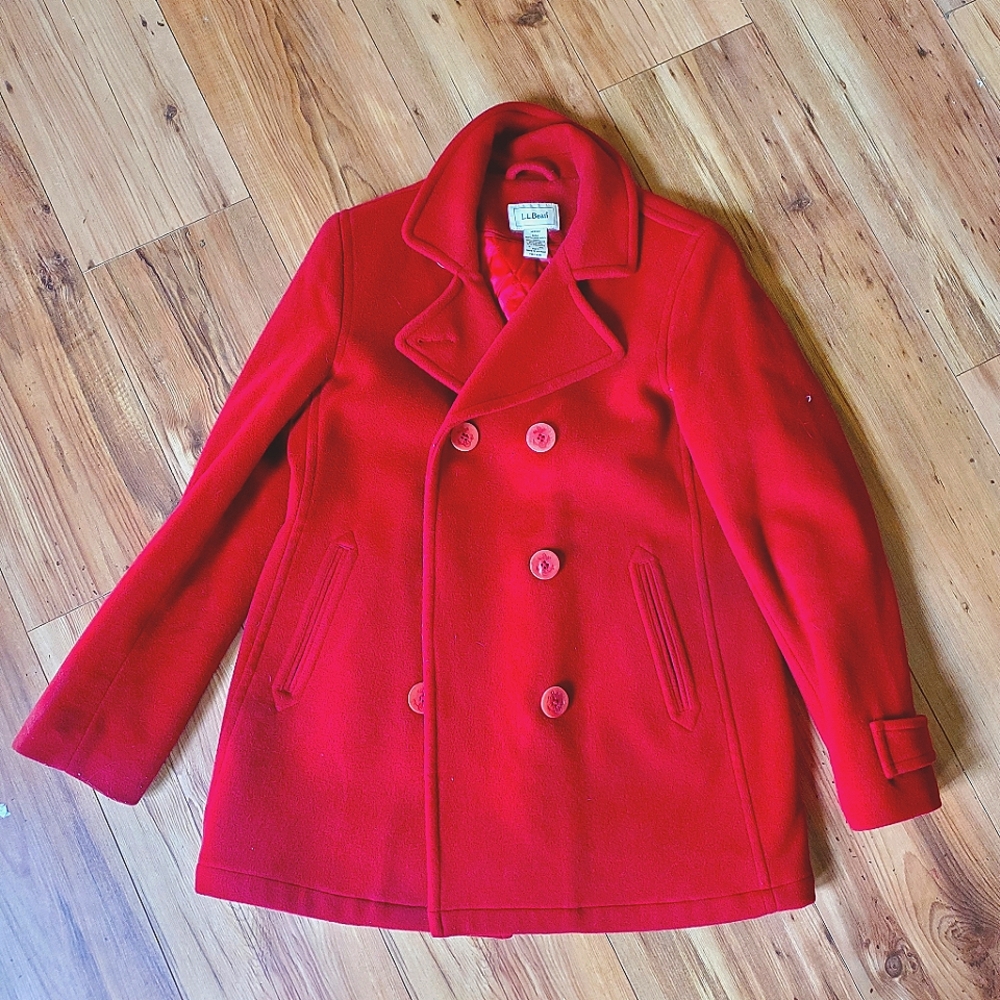 Red LL Bean Coat